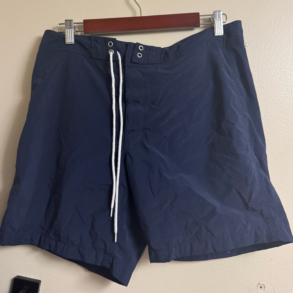 J. Crew Men's Dark Blue Swim Board Shorts